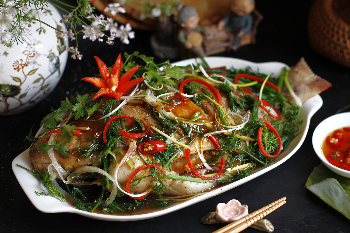cách làm cá hấp xì dầu